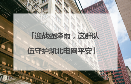 迎战强降雨，这群队伍守护湖北电网平安