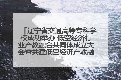 辽宁省交通高等专科学校成功举办 低空经济行业产教融合共同体成立大会暨共建低空经济产教融合新生态论坛