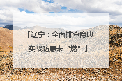 辽宁：全面排查隐患 实战防患未“燃”
