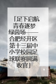 足下启航 青春逐梦绿茵场——合肥经开区第十三届中小学校园足球联赛圆满收官