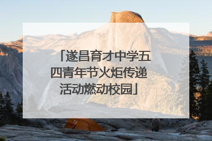 遂昌育才中学五四青年节火炬传递活动燃动校园