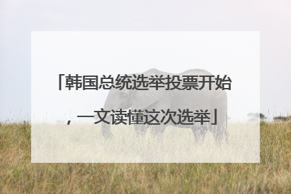 韩国总统选举投票开始，一文读懂这次选举