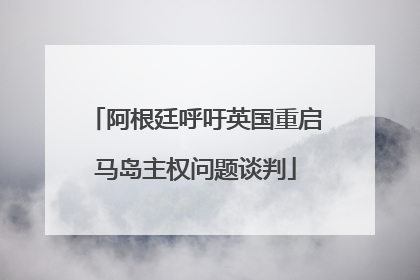 阿根廷呼吁英国重启马岛主权问题谈判