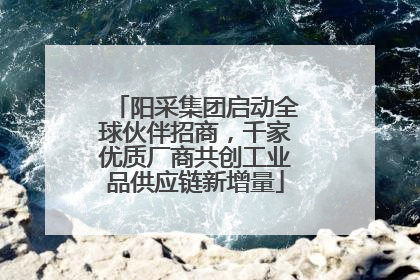 阳采集团启动全球伙伴招商，千家优质厂商共创工业品供应链新增量