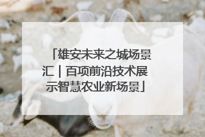 雄安未来之城场景汇｜百项前沿技术展示智慧农业新场景