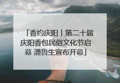 香约庆阳丨第二十届庆阳香包民俗文化节启幕 潘鲁生宣布开幕