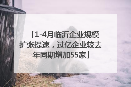 1-4月临沂企业规模扩张提速，过亿企业较去年同期增加55家