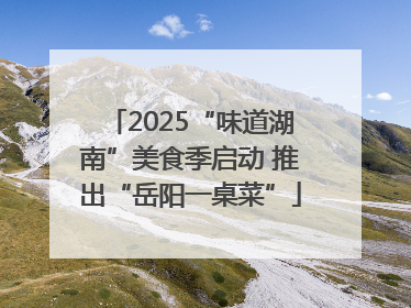 2025“味道湖南”美食季启动 推出“岳阳一桌菜”