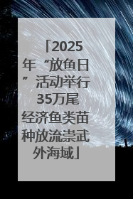 2025年“放鱼日”活动举行 35万尾经济鱼类苗种放流崇武外海域