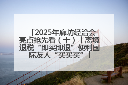 2025年廊坊经洽会亮点抢先看（十）丨离境退税“即买即退”便利国际友人“买买买”