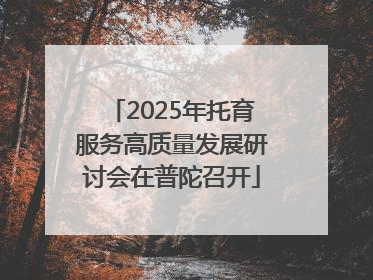 2025年托育服务高质量发展研讨会在普陀召开
