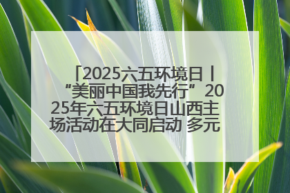 2025六五环境日丨“美丽中国我先行”2025年六五环境日山西主场活动在大同启动 多元形式绘就生态画卷
