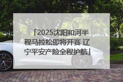 2025沈阳和河半程马拉松即将开赛 辽宁平安产险全程护航