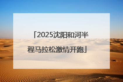 2025沈阳和河半程马拉松激情开跑