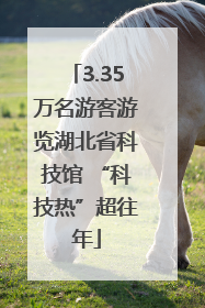 3.35万名游客游览湖北省科技馆 “科技热”超往年