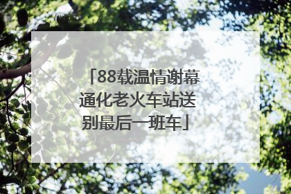 88载温情谢幕 通化老火车站送别最后一班车