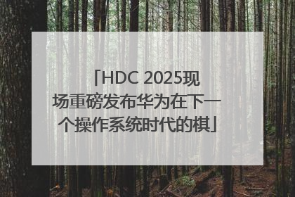 HDC 2025现场重磅发布华为在下一个操作系统时代的棋